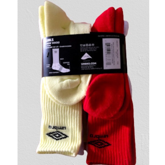 Umbro Crew Socks 6 Pack - Picture 2 of 4